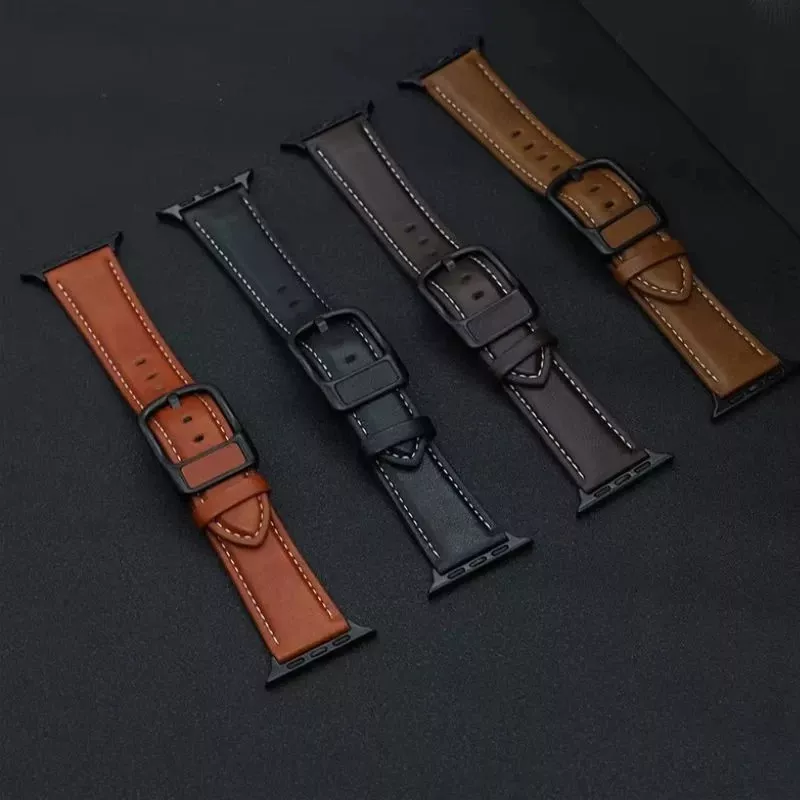 Bracelet Montre Cuir Cousu