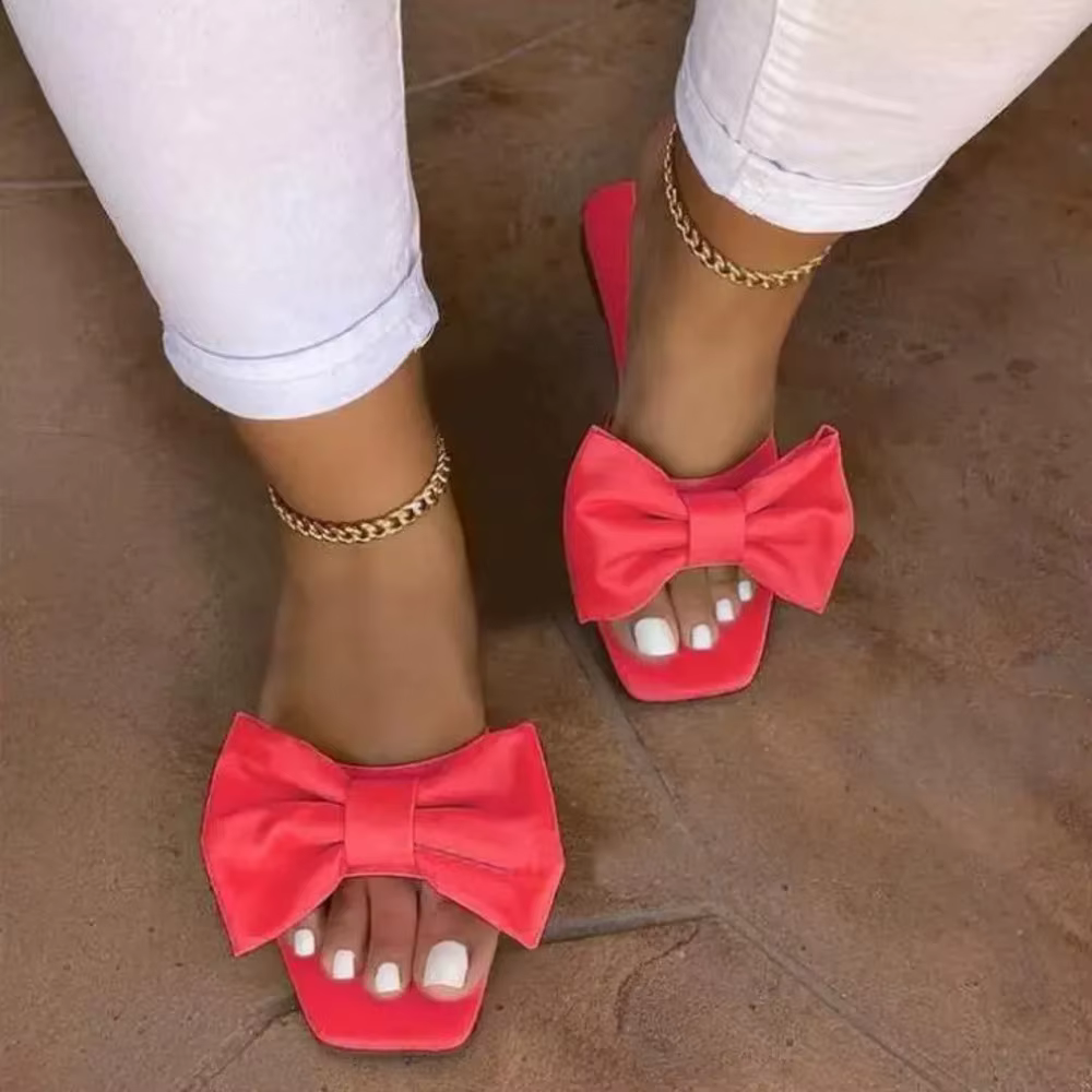 Tong noeud papillon pour femme