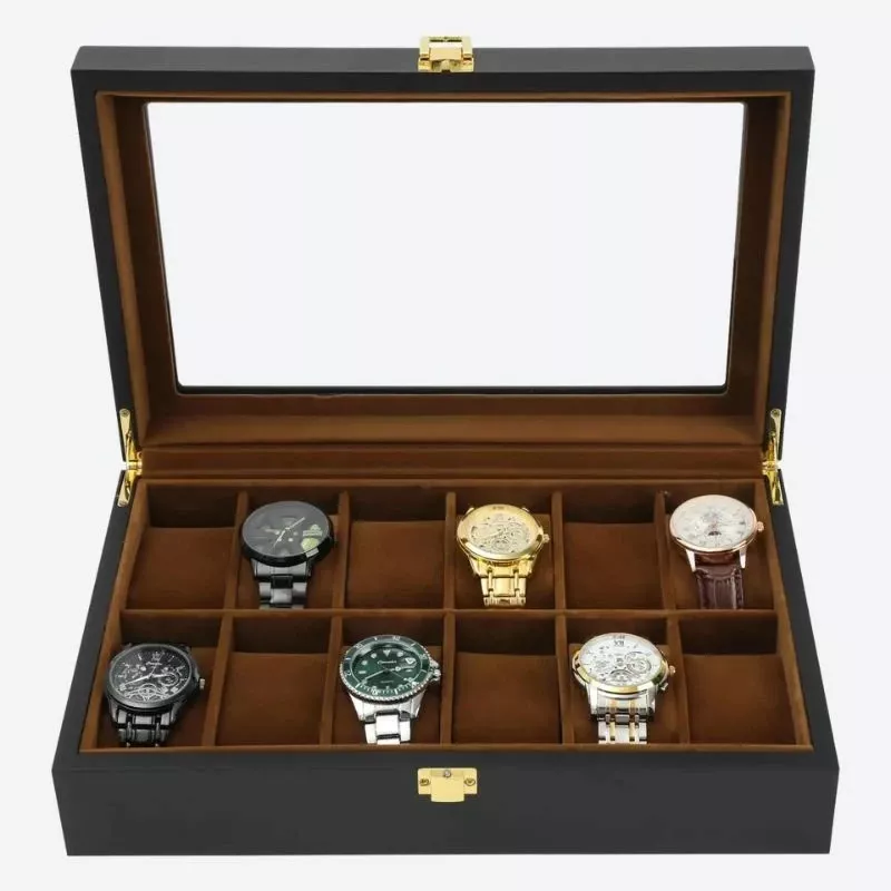Boîte à montres 12 Compartiments