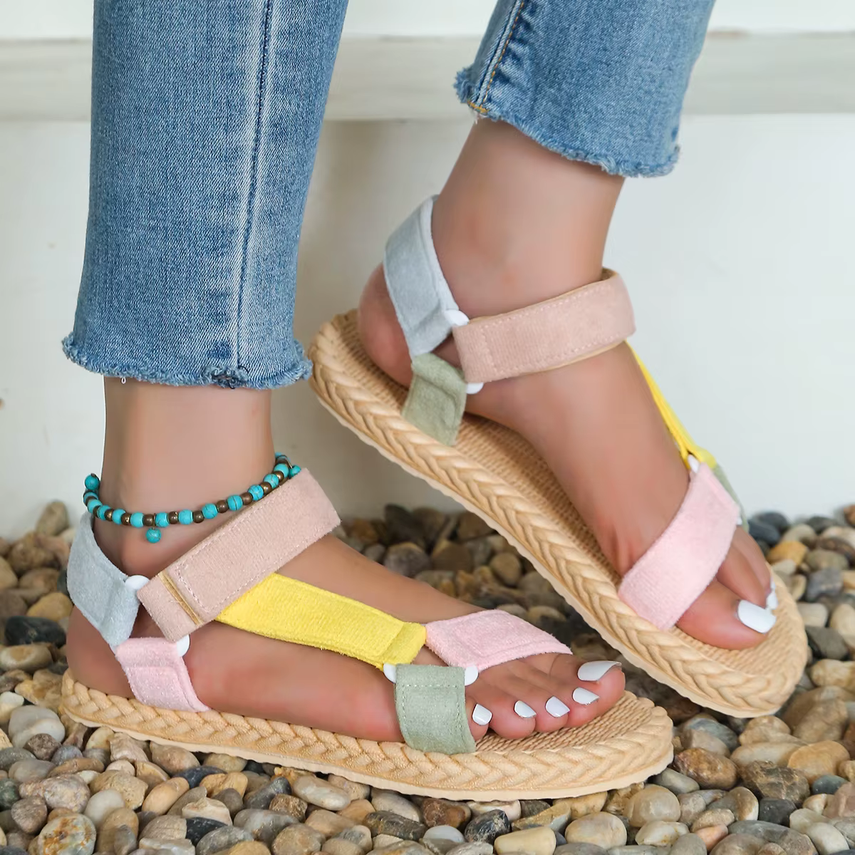 Sendal multicolore pour femme