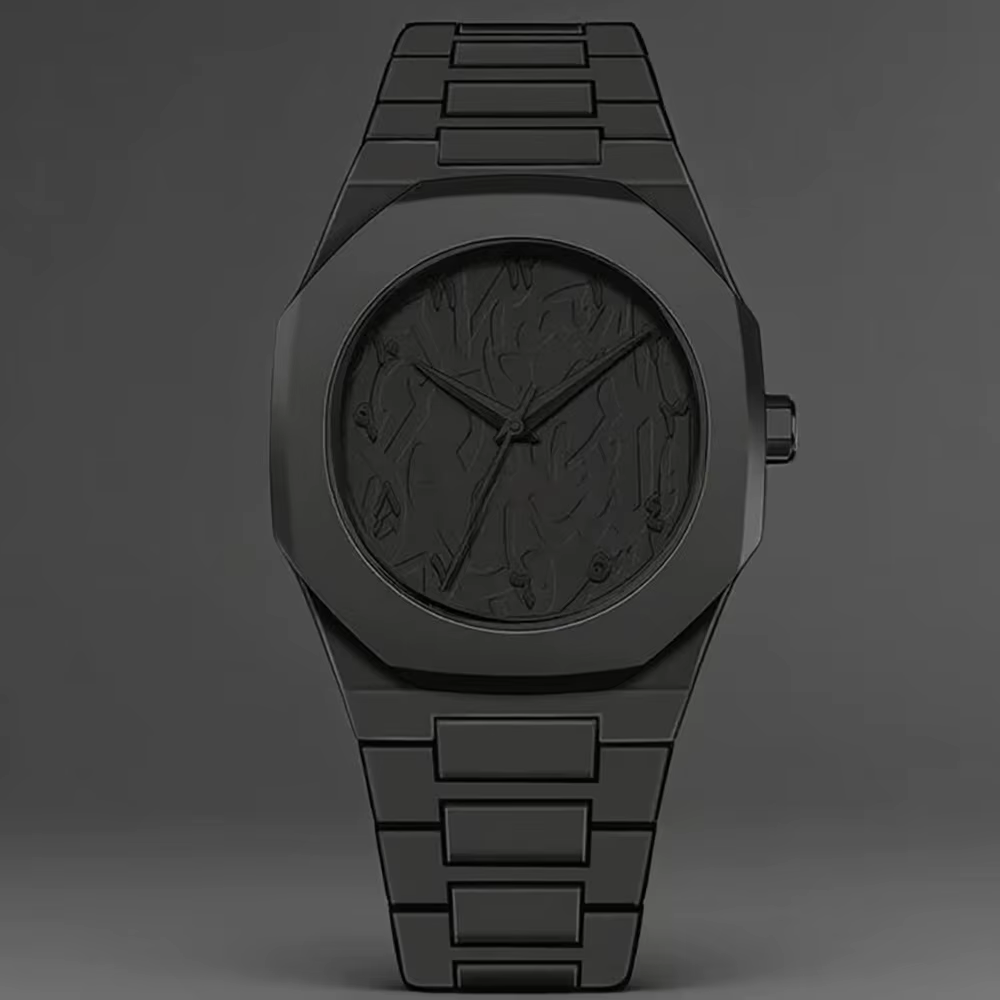 Montre our homme style dessin crayon