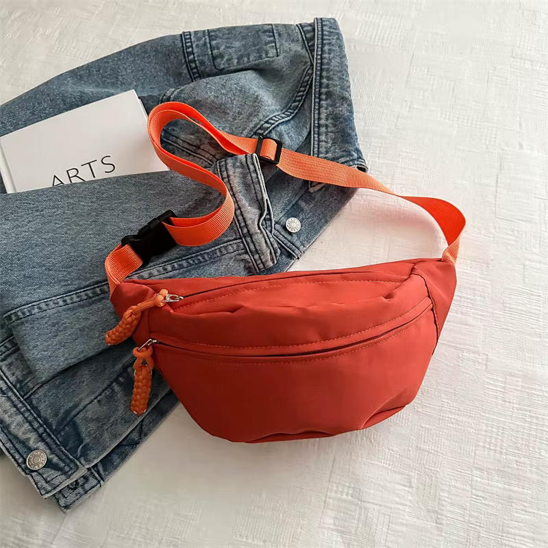 Chest Bags Banana Bag For Women Sling Crossbody Waist Pack Canvas Running Waist Bag Casual Fanny Packs Sport Half Moon Belt Bag