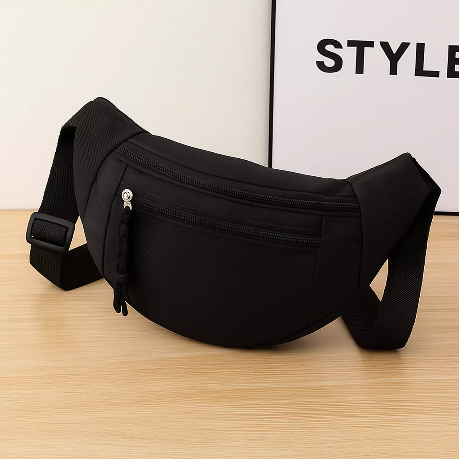 Chest Bags Banana Bag For Women Sling Crossbody Waist Pack Canvas Running Waist Bag Casual Fanny Packs Sport Half Moon Belt Bag